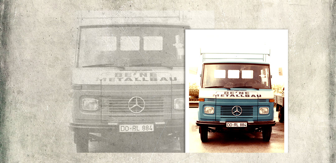 Der historische Metallbau-Beine-Transporter