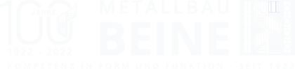 Metallbau Beine Logo weiß Header